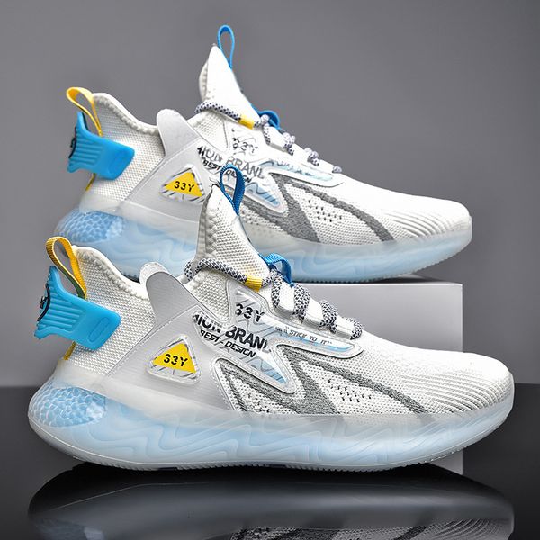 

summer outdoor breathable mh leisure sports running men's popcorn trend daddy fashion sho, Black