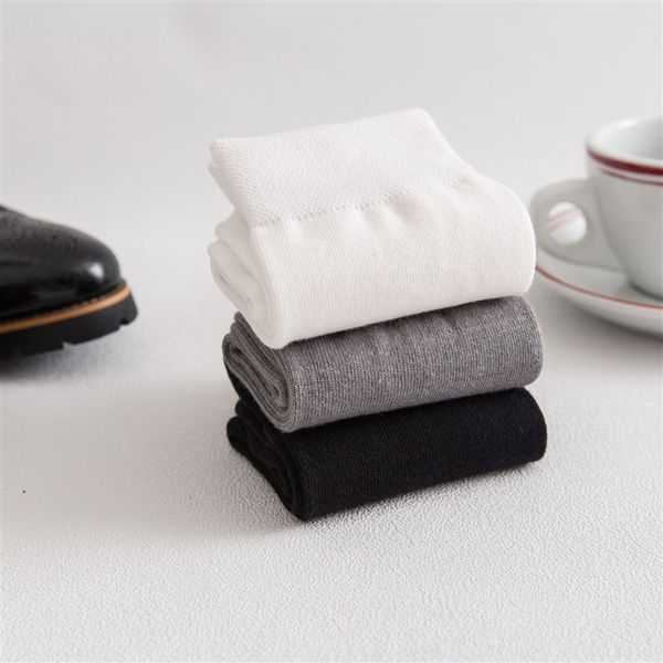

wyq classic versatile black and white grey men's middle tube men's medium medium sockscotton socks solid business sweat absorption