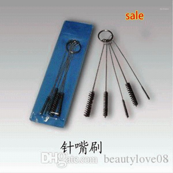 

tattoo body art machine tip airbrush wire nylon kit cleaning brush tubes nozzle gun1