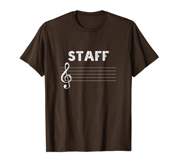 

funny music staff t-shirt music lover gift design shirt, White;black