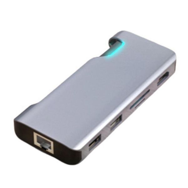 

type-c docking station -compatible gigabit ethernet pd cable rj45 usb to hub converter for macbookpro accessories stations