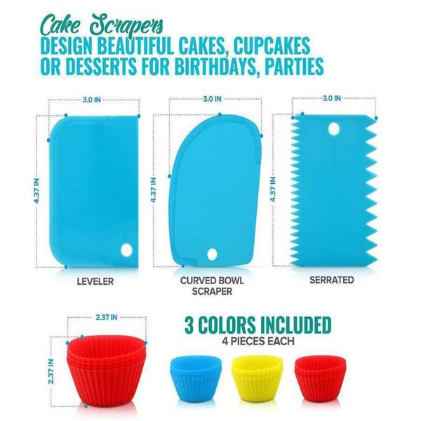 

pcs/set kit tools baking supplies decorating cake diy piping nozzle bag set & pastry
