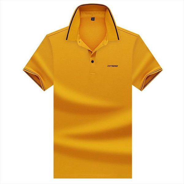 

casual shirt short sleeve men polo solid color turn down collar summer tees tace shark brand, White;black