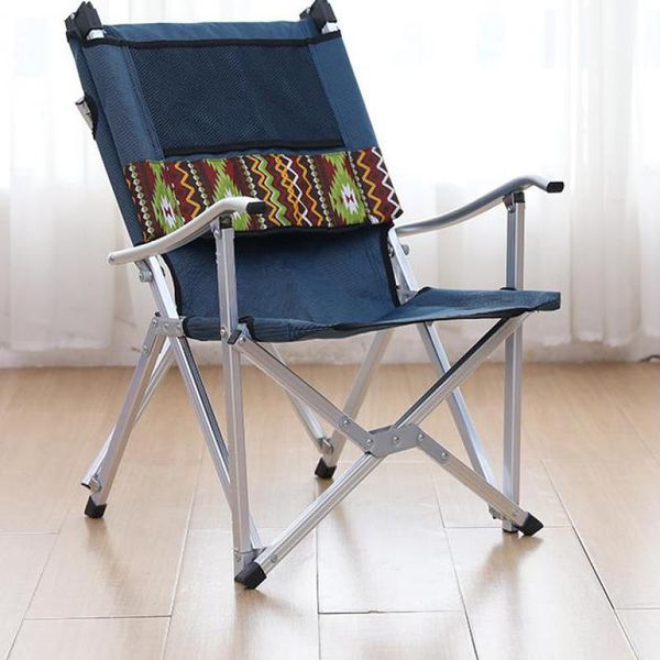 

camp furniture ultralight aluminum folding chair backrest outdoor camping fishing leisure portable sketching fabric cha