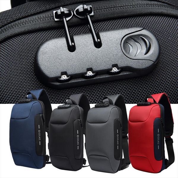 

men bags chest pack multifunction crossbody bag for theft shoulder messenger male waterproof short trip pouch