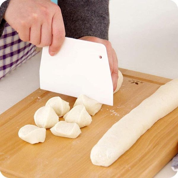 

plastic pastry cutters dough cutter bakery accessories silicone spatula kitchen product butter scraper cake baking tool & tools