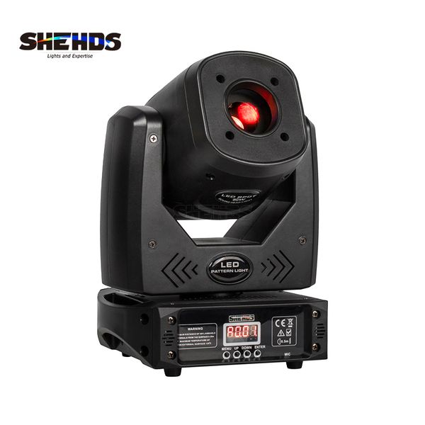 SHEHDS LED Spot 80W com Gobo de 3 Prismas Moving Head Light Party Dj Equipment Bar Light KTV Bar Stage Lighting Effect