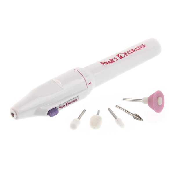

nail art kits professional polish feet care product tools 5bits/set electric manicure file drill, salon pen tool