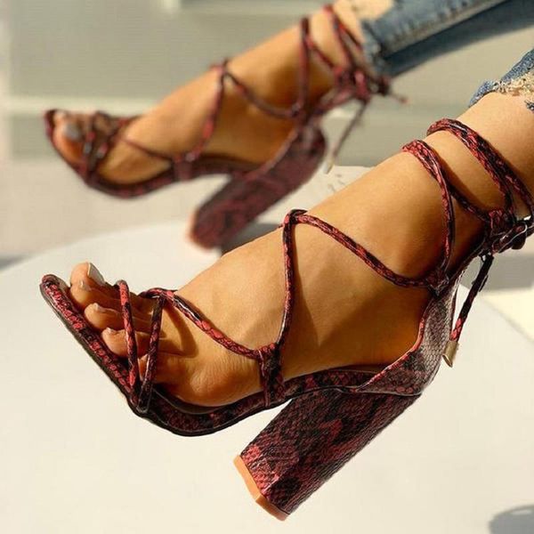 

summer lace up women sandals gladiator block high heels open toe ladies shoes cross ankle strap platform roman, Black