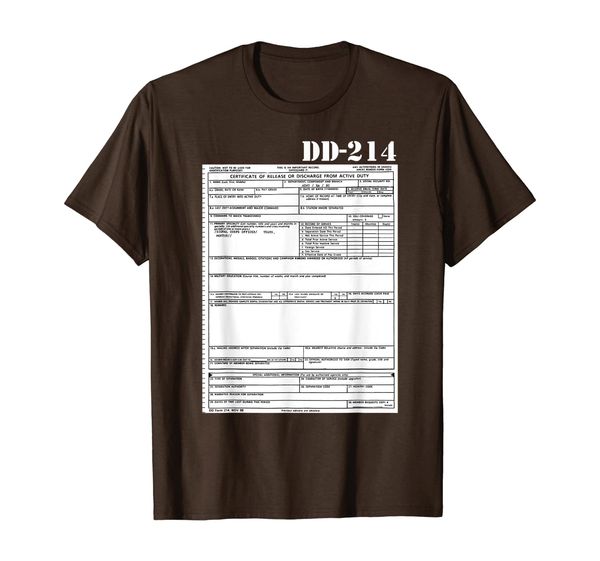 

DD-214 Alumni Form Shirt, White;black
