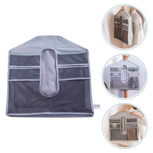 

1pc household storage bag hanging underwear wardrobe pouch (gray) bags