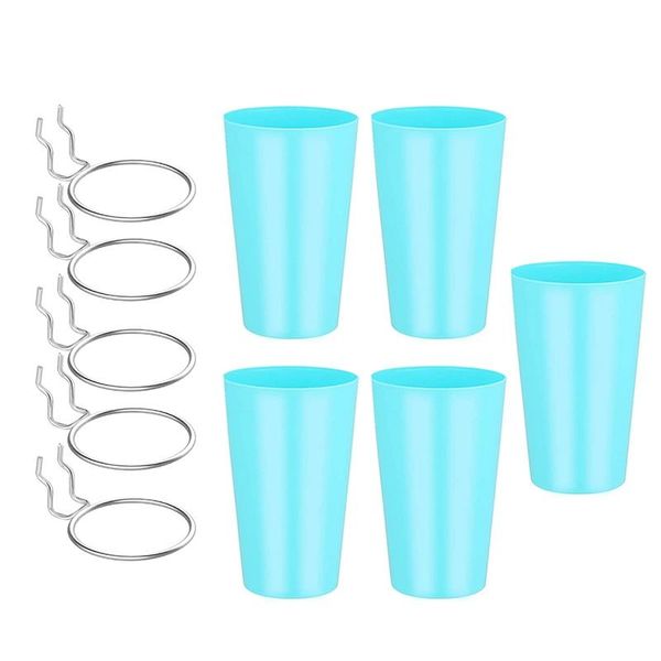 

hooks & rails 5 sets pegboard with cups ring style bins rings cup holder accessories