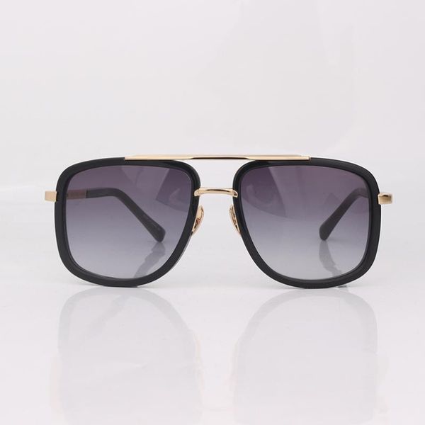 

sunglasses black square for men metal trim pilot frame fashion women gold temples, White;black