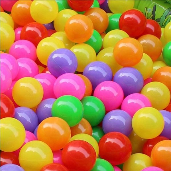 100 pezzi colorato piscina di acqua dolce palla d'onda oceanica divertimento all'aria aperta sport bambino giocattolo per bambini parco divertimenti puntelli colore misto giocattoli per bambini 220218