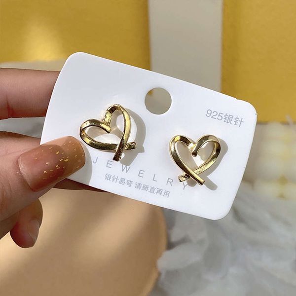 

simple love earrings personalized out light luxury temperament