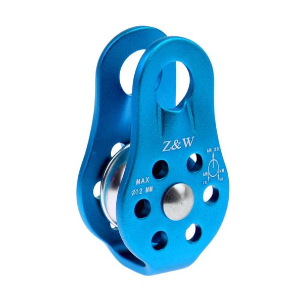 

cords, slings and webbing fixed single pulley for outdoor climbing arborist by ce - blue/purple/green