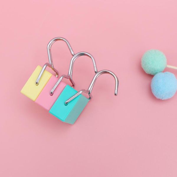 

hooks & rails 3pcs creative magnetic relocatable colorful hook for cabinet refrigerator stove (mixed color)