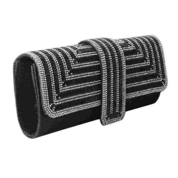 

gift wrap 1pc rhinestone inlaid evening bag handbag envelope clutch
