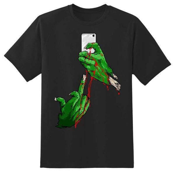 

selfie zombie t tee shirt black or white tee, White;black