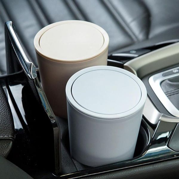 

other interior accessories car garbage with lid can trash bin home room dust case holder basket auto