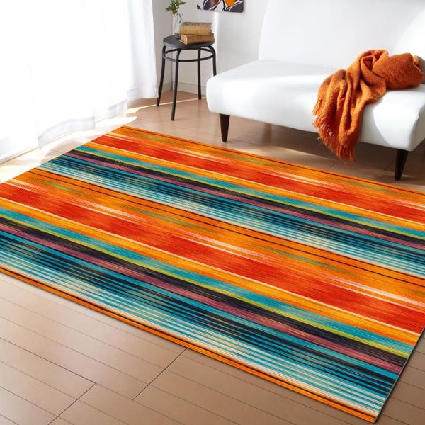 

carpets watercolour stripes texture printed floor mat door mats lounge rug kids carpet living room bedroom modern home decoration