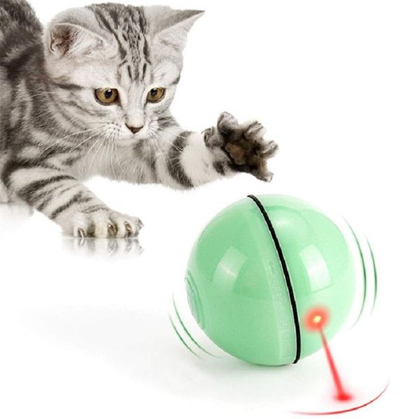 

smart cat toy interactive electronic self rotating roll ball with light toys