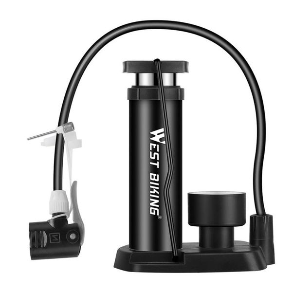 

bike pumps portable bicycle air pump lightweight mtb road foot with pressure gauge basketball electric car cycling tools