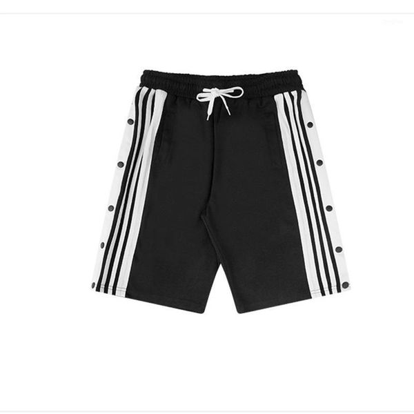 Pantaloni da uomo Summer Hip Hop INS Funny Strip Pantaloncini a cinque punti Uomo High Street Tide Brand Short Retro Oversize Fastene Sh