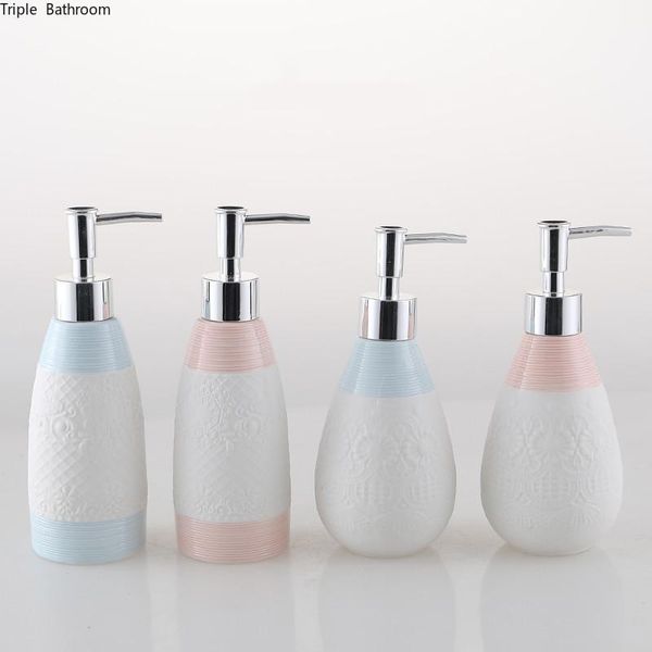 

liquid soap dispenser 1 pc 320ml ceramics nordic style bathroom shampoo bottles hand bottle container home ornaments