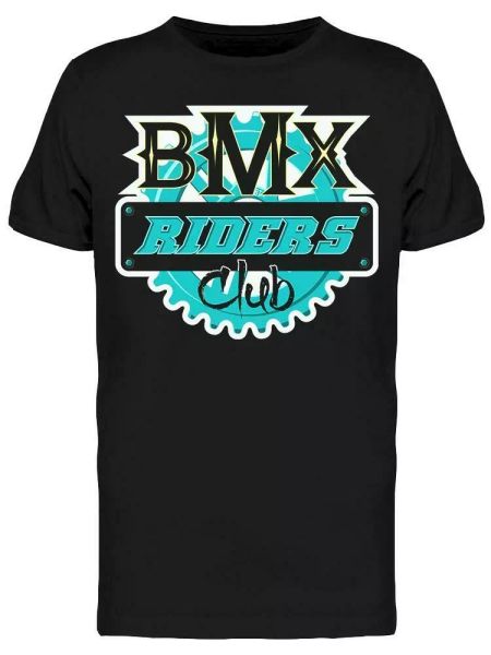 

bmx riders, club tee men's -image by shutterstock, White;black