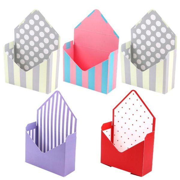 

set 5 pcs envelope flower boxes store decorative baskets gift wrap