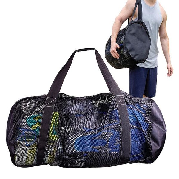 

pool & accessories large capacity mesh beach bag waterproof essentials storage outdoor swimming foldable tote bags pouch