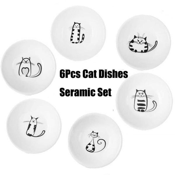 

dishes & plates japanese cat ceramic serving and sets mini snack salad dinner tray sauce oven baking dish tableware set