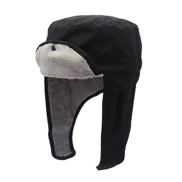 

berets detachable face cover elastic band windproof cycling with ear flaps waterproof bomber hat skiing kids adults outdoor sports, Blue;gray