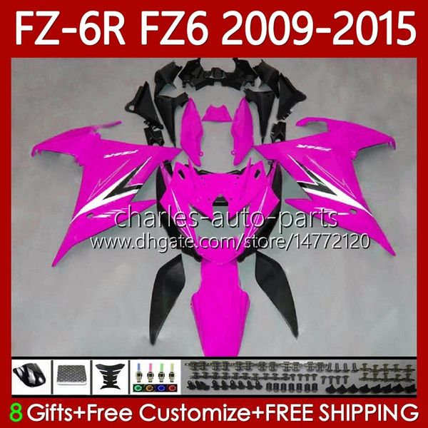 Light Rosa OEM Bodys para Yamaha FZ 6R 6N 6 FZ6 RN 600 FZ-6R 2009-2015 Bodywork 103No.136 FZ600 FZ6R FZ6N 2009 2010 2012 2013 2015 2015 FZ-6N 09 10 11 12 13 14 15 Fearding