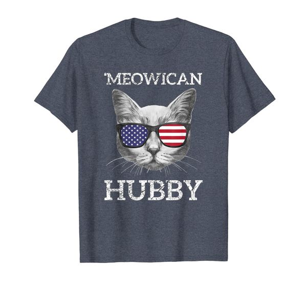 

meowican hubby t-shirt, White;black