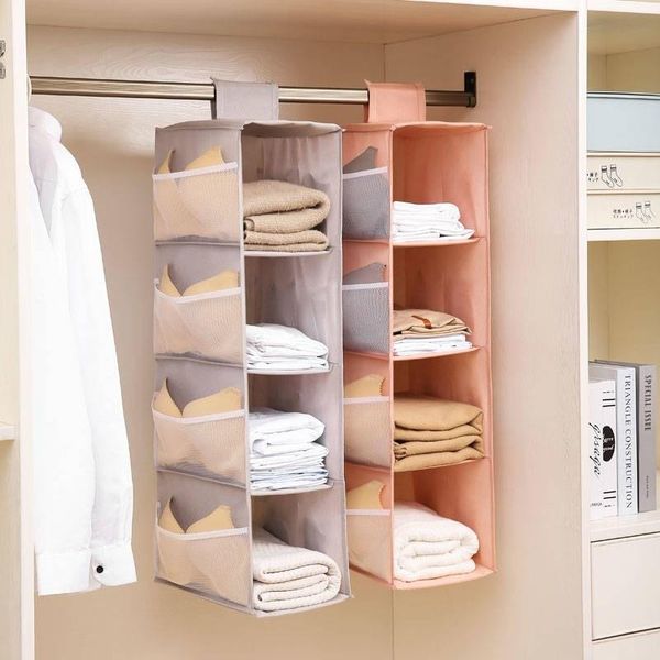 

storage boxes & bins multi-layer rack clothes hanger closet foldable items