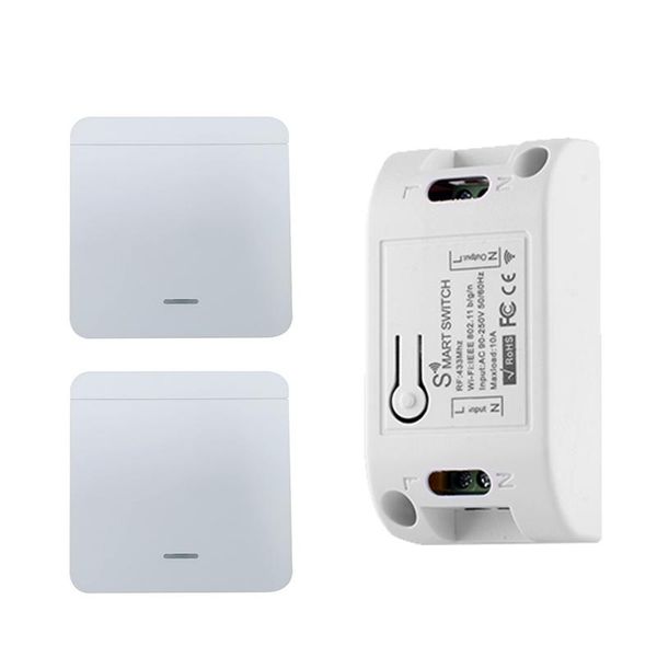 

smart home control rf wifi wireless 433mhz relay 1 receiver switch module 86 wall panel remote