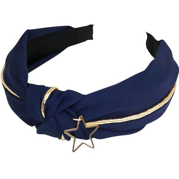 

wearing a starry sky headband super fairy fabric hair accessories headwear lady hairpin bun maker, Brown