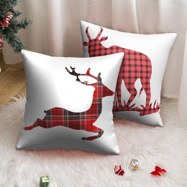 

cushion/decorative pillow simplicity christmas elk style skin single side cushion cover decorative pillows sofa home decoration winter