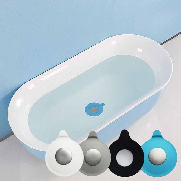 Altre forniture per servizi igienici da bagno 1 confezione Tappo di scarico per vasca Tappo per tappo dell'acqua in silicone Design a goccia d'acqua per cucina bagno lavanderia