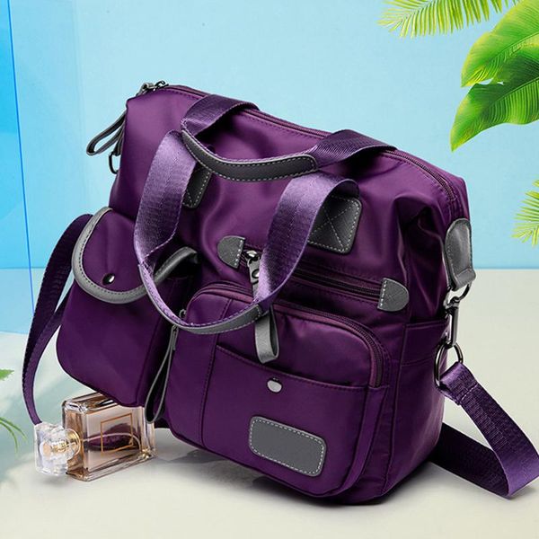 

duffel bags portable travel shoulder bag zipper nylon for women mobile phone cosmetic js26