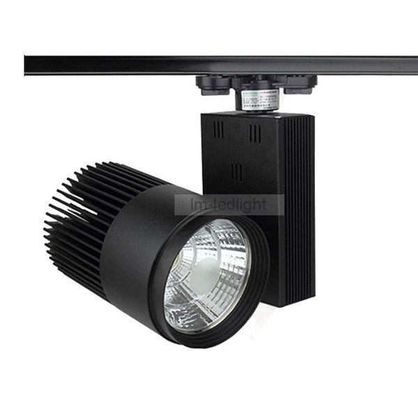 

wholesale 10pcs 3 wire led light track 30w lamp for store mall bridgelux warm/neture/pure white roupa de lights