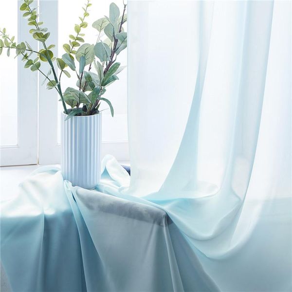 

curtain & drapes simple style sheer curtains for living room solid color white soft chiffon voile bedroom window treatment tulle