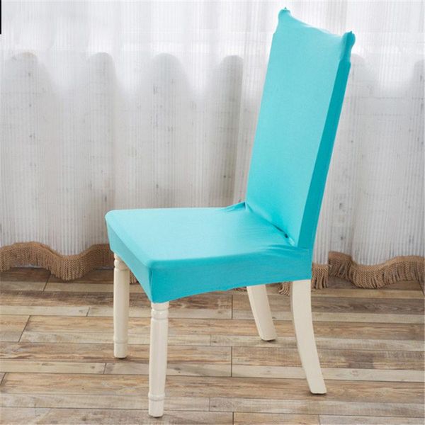 

chair covers home textile solid colors polyester spandex dining for wedding party cover brown seat