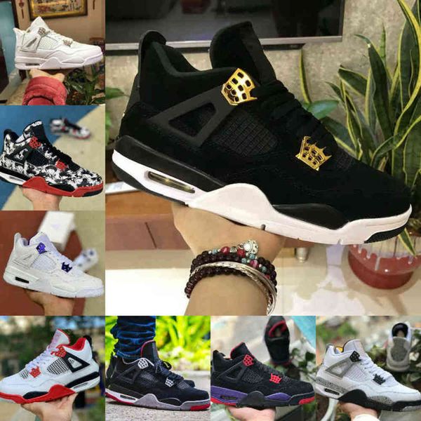 

sale 2021 black cat 4 4s basketball shoes men mens gs linen red metallic court purple pine green pure money bred designer sneakers iv