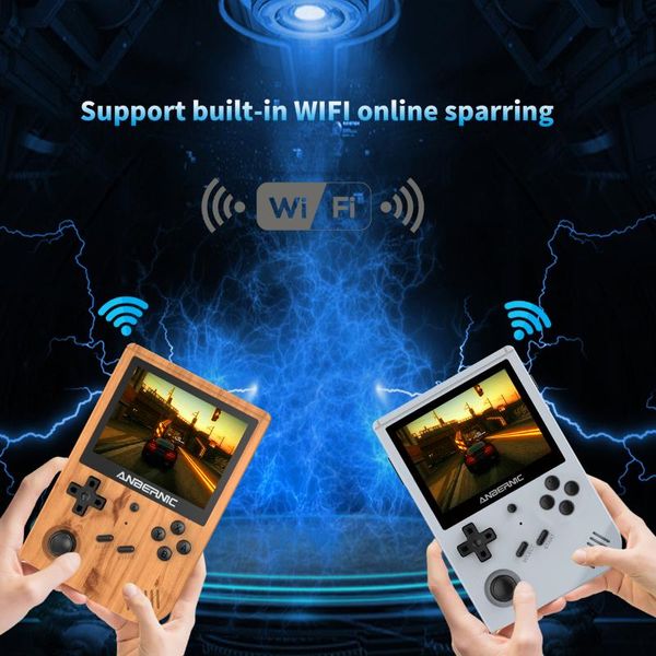 

anbernic rg351v wifi rk3326 16g retro games emulator ips 3.5 inch classic mini console gift portable game players
