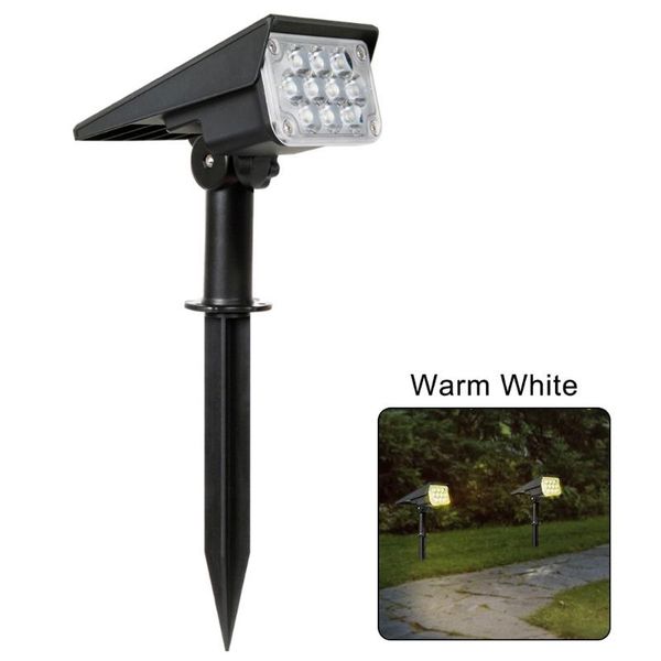 

solar garden light ip65 waterproof 5v/2w cold white outdoor landscape spotlights lamps lawn ts-g2202