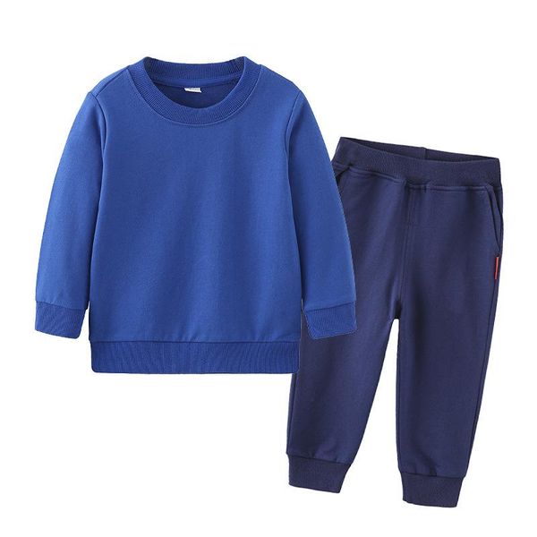 

clothing sets zwf1203 spring autumn baby cartoon pullover outwear suits for kids long sleeve sweatshirts + pants children clothes, White