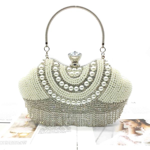 

evening bag tassel handmade dinner women's diamond inlaid handbag fashion makeup